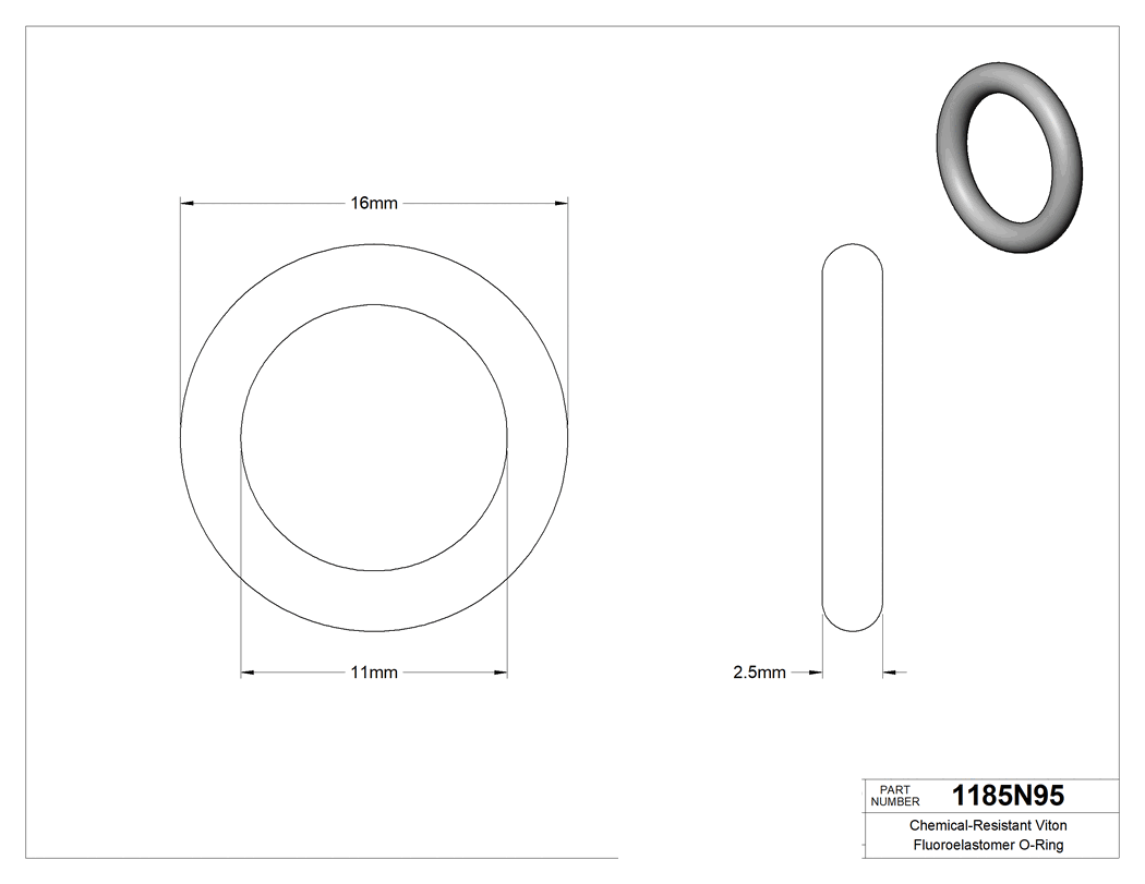 Technical drawing - 1185N95